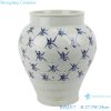 RZQJ17 Jingdezhen hand painted character white color old style flower pot planter