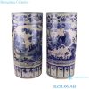 RZSC06-A/B Chinese hand painted blue and white figure picture ceramic umbrella tube