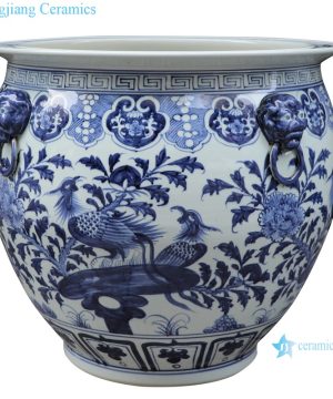 RZSD05-A Jingdezhen handmade blue and white ceramic pot different designs