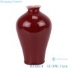 RZSK01 Chinese red glaze small tabletop vase for home decoration