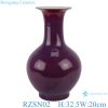 Chinese red glaze kiln  blue dot vase for cabinet decoration