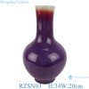 Lang red glaze kiln variable glaze blue celestial ball shape ceramic flower vase