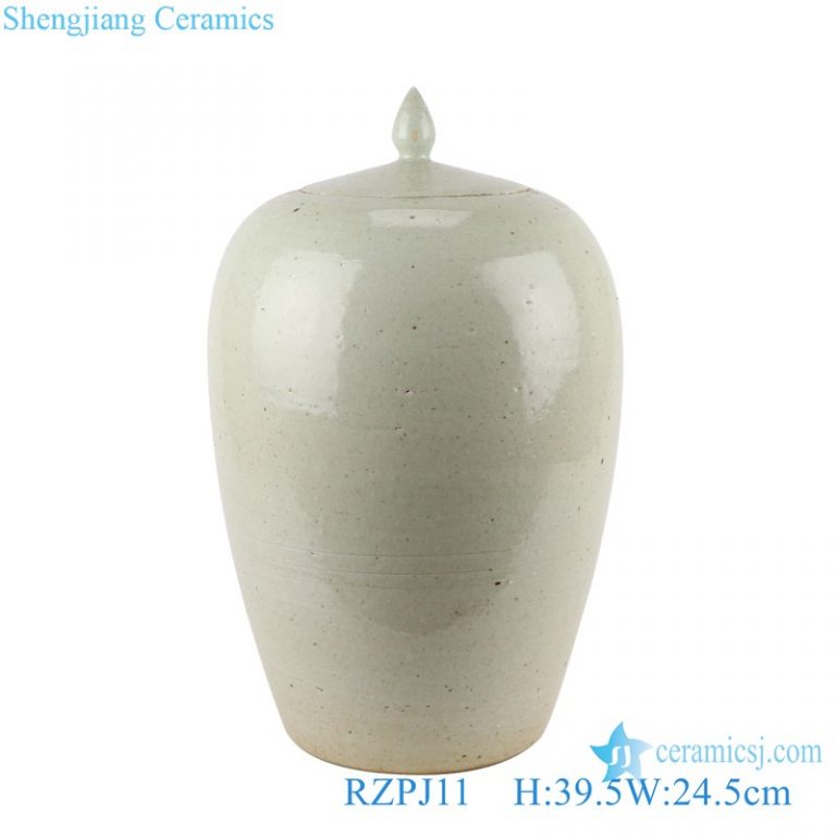 Jingdezhen Antique White  Porcelain Storage Holder Ginger Jars Ceramic White gourd bottle Lidded Jars